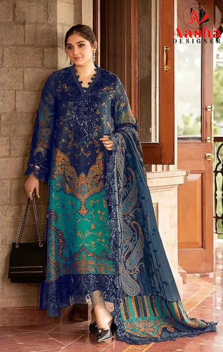Aasha 1142 A To D Cotton Wholesale Pakistani Salwar Suits Suppliers In Mumbai